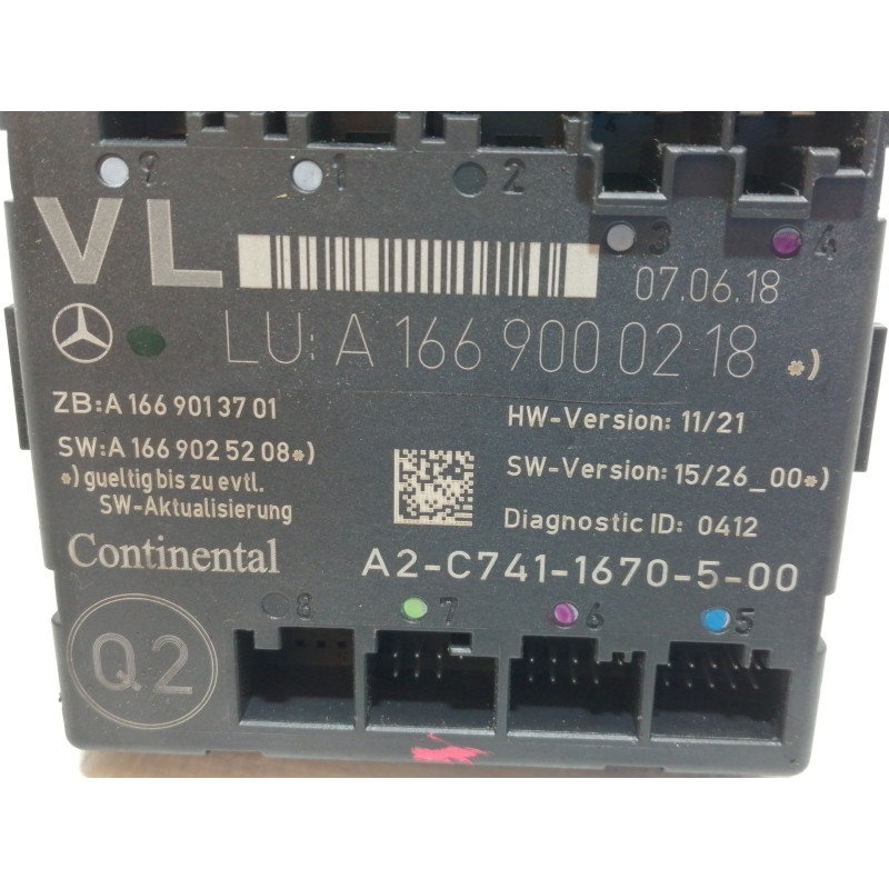 Recambio de modulo electronico para mercedes-benz clase gla (w156) gla 180 (156.942) referencia OEM IAM A1669000218 A1669013701 