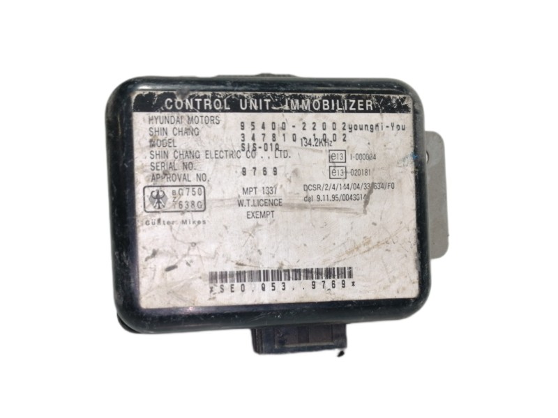 Recambio de centralita inmovilizador para hyundai accent (lc) gl 4p referencia OEM IAM 954002200  