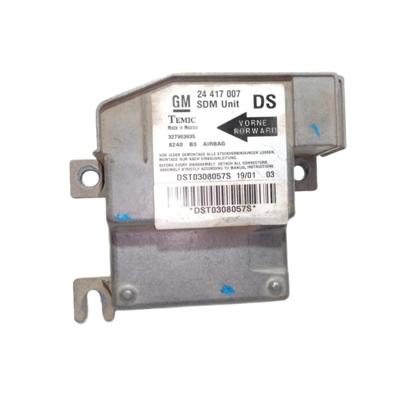 Recambio de centralita airbag para opel corsa c blue line referencia OEM IAM 24417007  