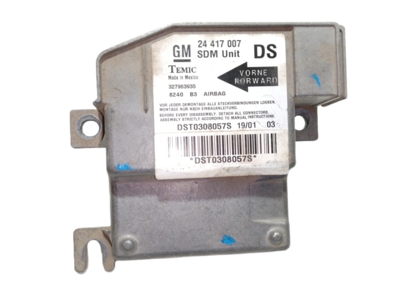 Recambio de centralita airbag para opel corsa c blue line referencia OEM IAM 24417007  