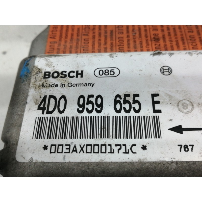 Recambio de centralita airbag para audi a8 (d2) 4.2 quattro referencia OEM IAM 4D0959655 0285001265 