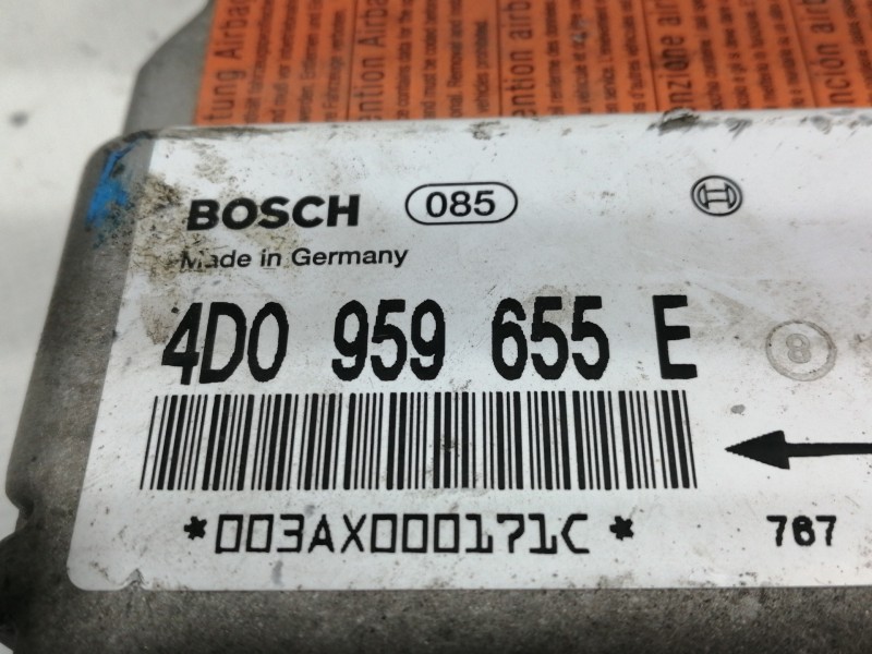 Recambio de centralita airbag para audi a8 (d2) 4.2 quattro referencia OEM IAM 4D0959655 0285001265 