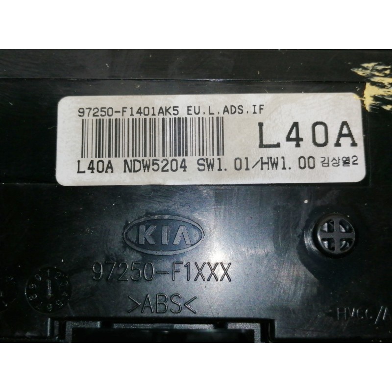Recambio de mando calefaccion / aire acondicionado para kia sportage drive 2wd referencia OEM IAM 97250F1401AK5 97250F1XXX L40AN