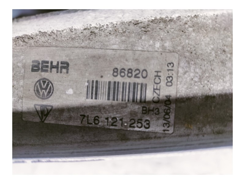 Recambio de radiador agua para volkswagen touareg (7la) 2.5 tdi referencia OEM IAM 7L6121253 86820 