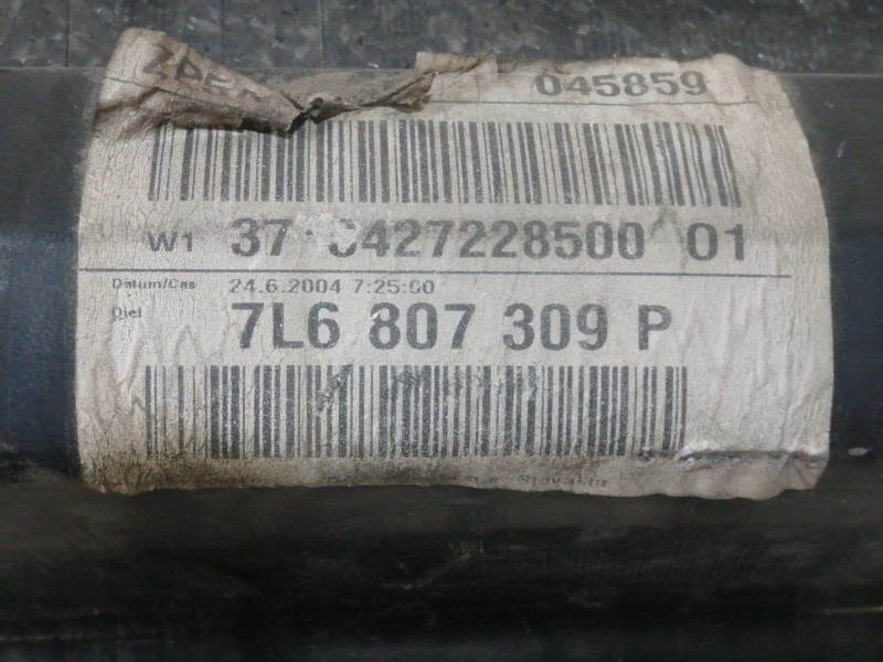 Recambio de refuerzo paragolpes trasero para volkswagen touareg (7la) 2.5 tdi referencia OEM IAM 7L6807309P  