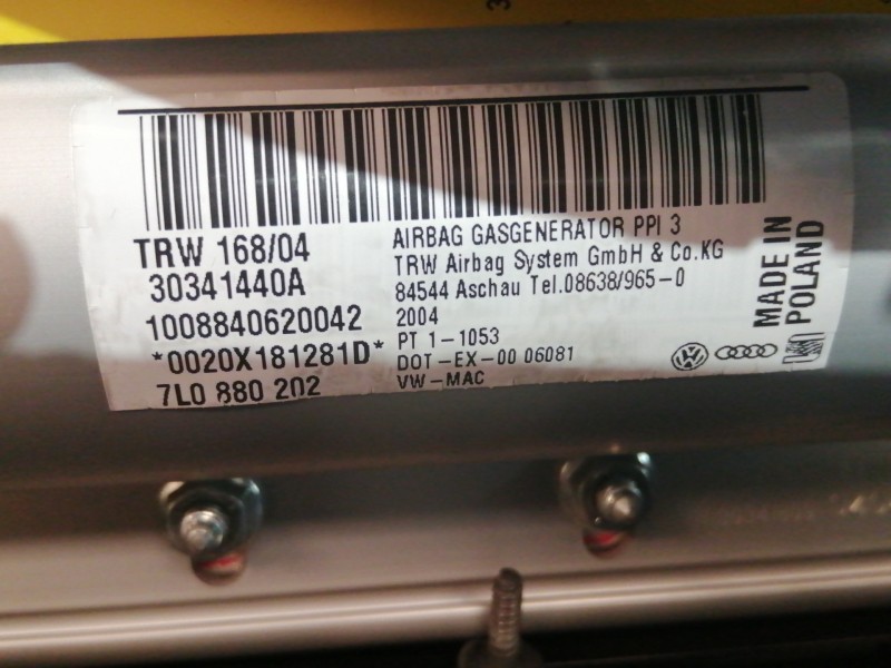 Recambio de salpicadero para volkswagen touareg (7la) 2.5 tdi referencia OEM IAM 7L6858451 7L0880202 7L6858904 