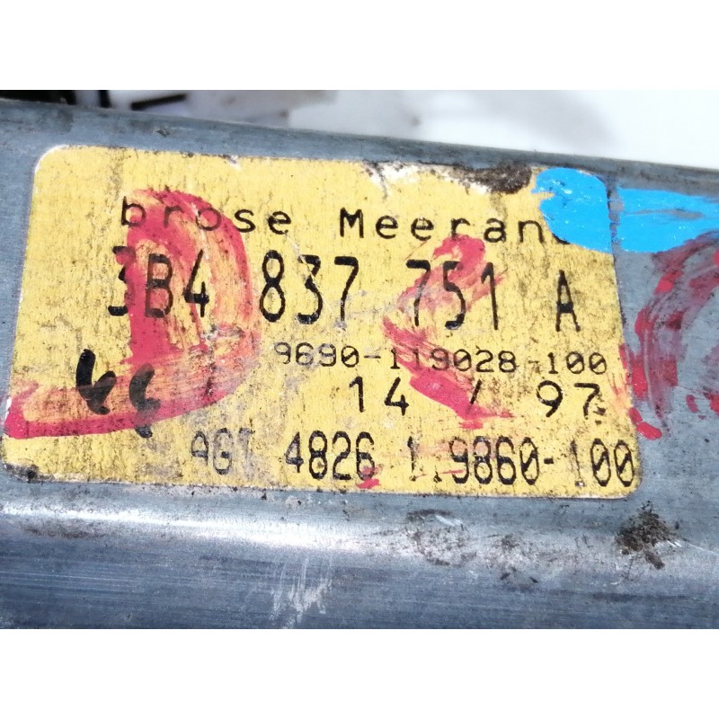 Recambio de motor elevalunas trasero izquierdo para volkswagen passat berlina (3b2) comfortline referencia OEM IAM 3B4837751A  