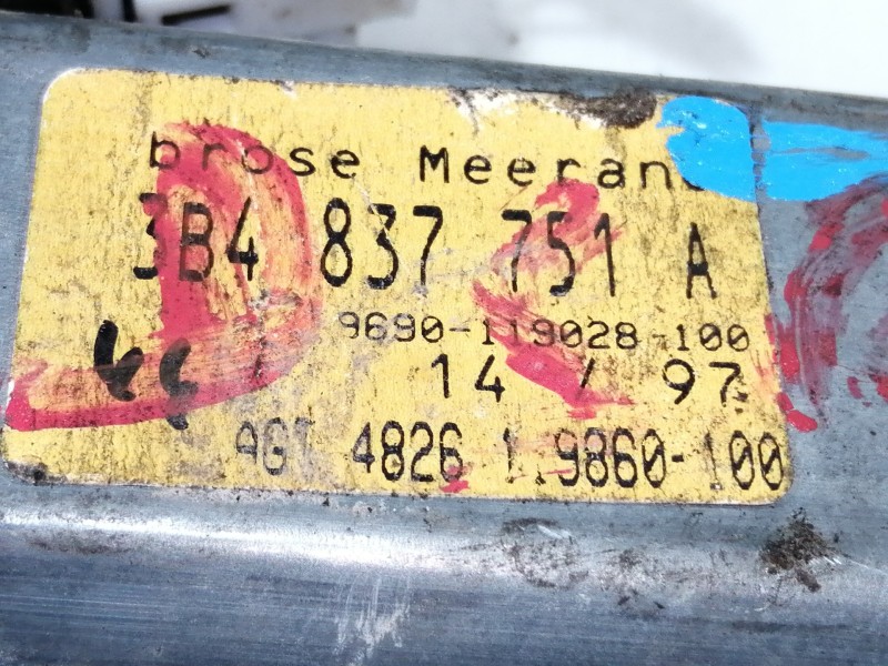 Recambio de motor elevalunas trasero izquierdo para volkswagen passat berlina (3b2) comfortline referencia OEM IAM 3B4837751A  