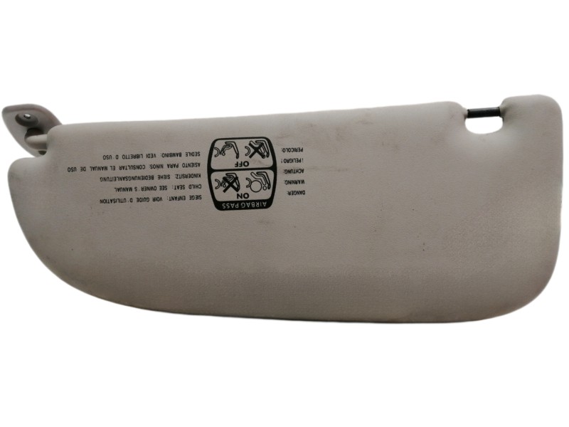 Recambio de parasol derecho para peugeot 206 berlina 1.4 hdi referencia OEM IAM   