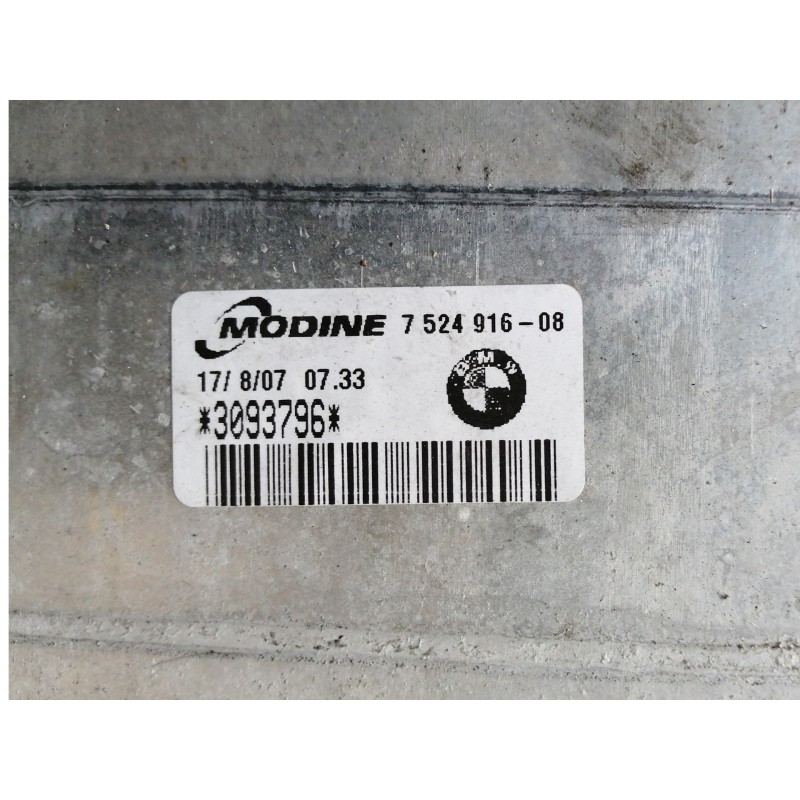 Recambio de intercooler para bmw serie 1 berlina (e81/e87) 118d referencia OEM IAM 3093796 752491608 