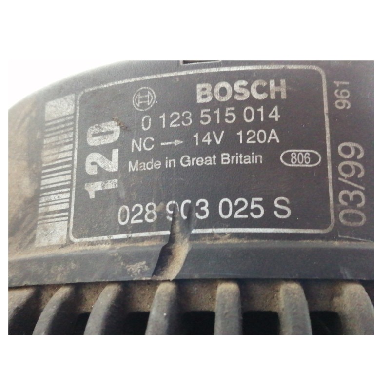 Recambio de alternador para seat alhambra (7v8) se referencia OEM IAM 028903025S 0123515014 