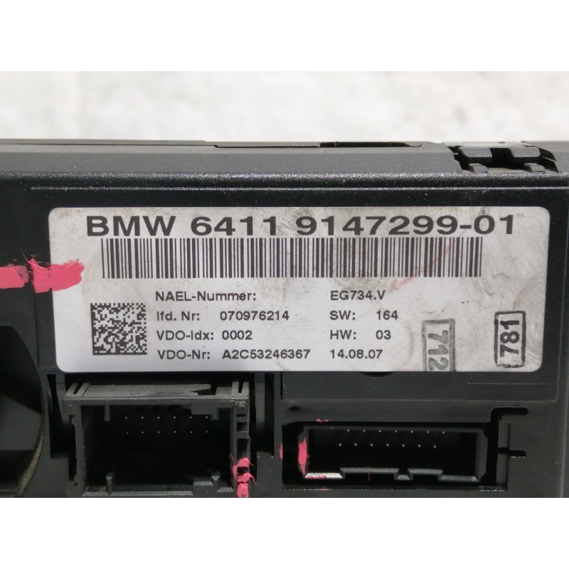 Recambio de mando calefaccion / aire acondicionado para bmw serie 1 berlina (e81/e87) 118d referencia OEM IAM 6411914729901 9147
