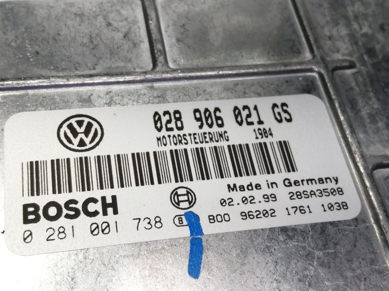 Recambio de centralita motor uce para seat alhambra (7v8) se referencia OEM IAM 028906021GS 0281001738 028906021