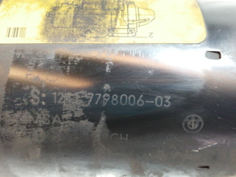Recambio de motor arranque para bmw serie 1 berlina (e81/e87) 118d referencia OEM IAM 1241779800603  