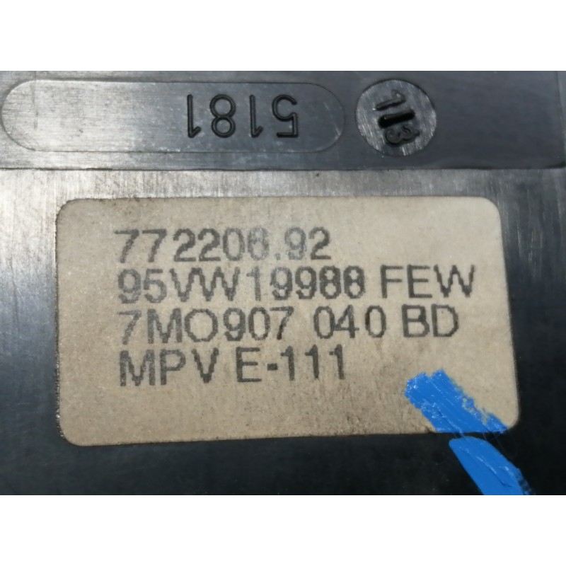 Recambio de mando calefaccion / aire acondicionado para seat alhambra (7v8) se referencia OEM IAM 7M0907040 7M0907040 