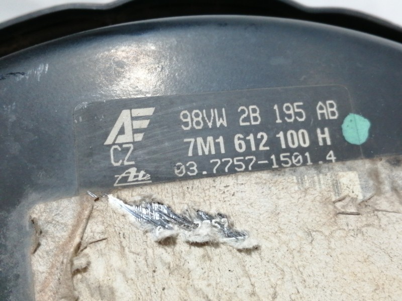Recambio de servofreno para seat alhambra (7v8) se referencia OEM IAM 98VW2B195AB 7M1612100H 03775715014
