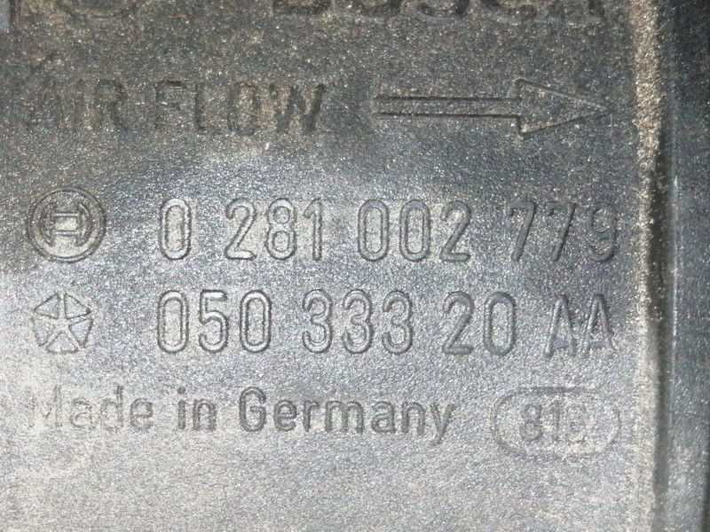 Recambio de caudalimetro para dodge caliber s referencia OEM IAM 0281002779 05033320AA 