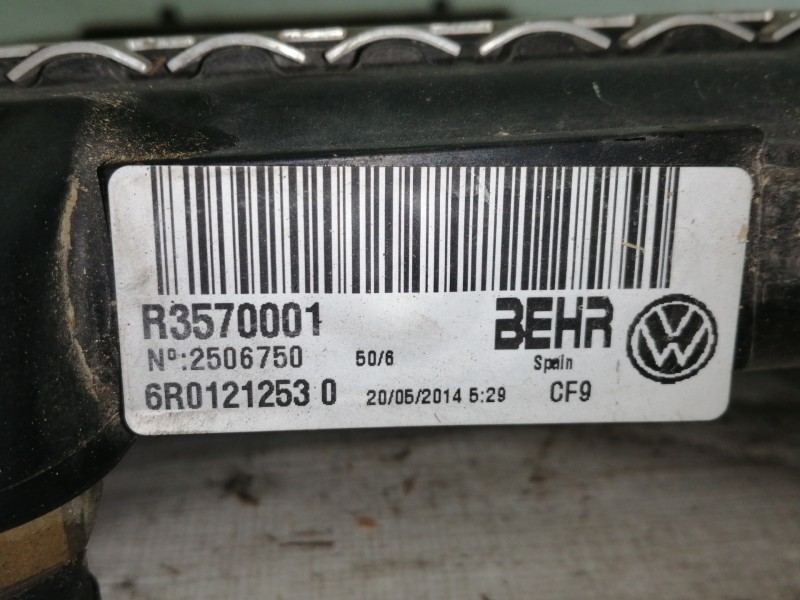 Recambio de radiador agua para seat toledo (kg3) style referencia OEM IAM 6R01212530 R3570001 