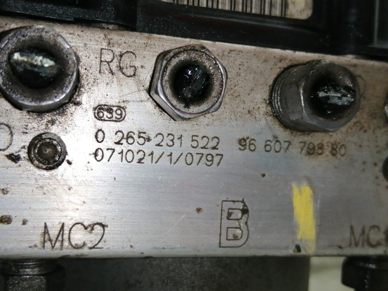 Recambio de abs para citroën xsara picasso 1.6 hdi 90 exclusive referencia OEM IAM 9660779880 0265231522 0265800415