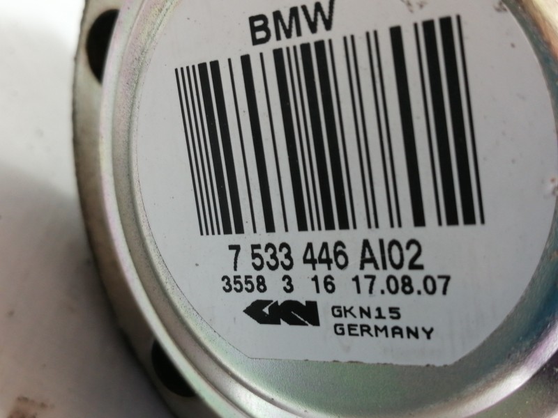 Recambio de transmision trasera derecha para bmw serie 1 berlina (e81/e87) 118d referencia OEM IAM 7533446AI02  