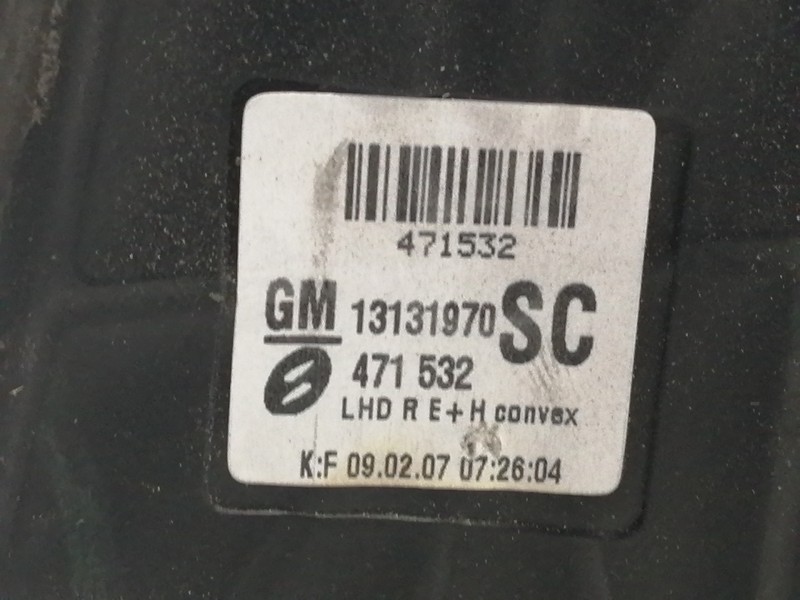 Recambio de retrovisor derecho para opel zafira b cosmo referencia OEM IAM 13131970SC 471532 ELECTRICO 5 CABLES