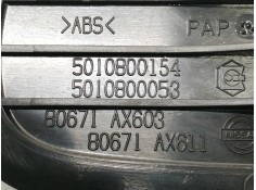 Recambio de maneta interior trasera izquierda para nissan micra (k12e) acenta referencia OEM IAM 5010800154 5010800053 80671AX60 2