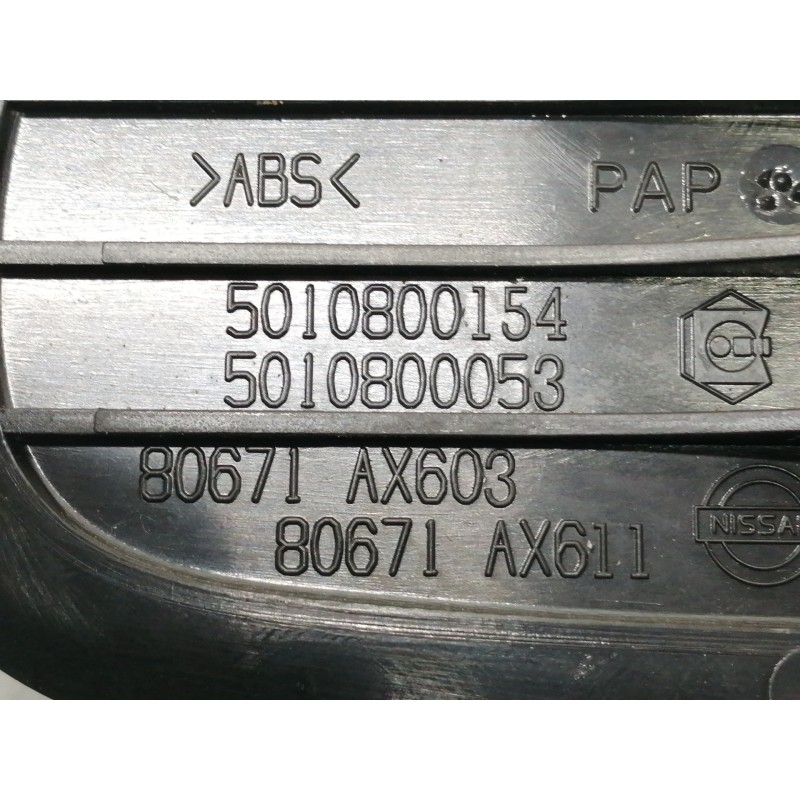 Recambio de maneta interior trasera izquierda para nissan micra (k12e) acenta referencia OEM IAM 5010800154 5010800053 80671AX60
