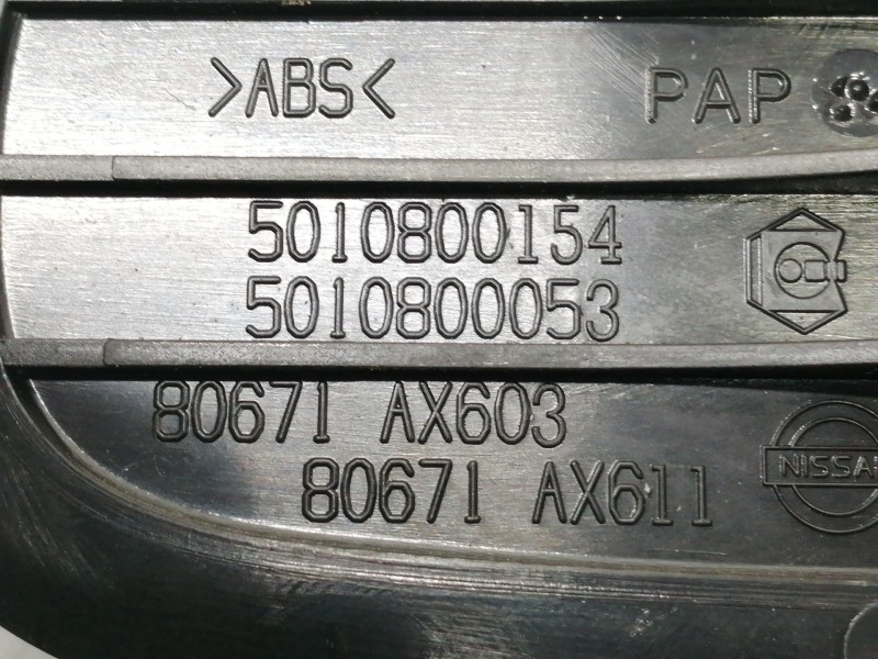 Recambio de maneta interior trasera izquierda para nissan micra (k12e) acenta referencia OEM IAM 5010800154 5010800053 80671AX60