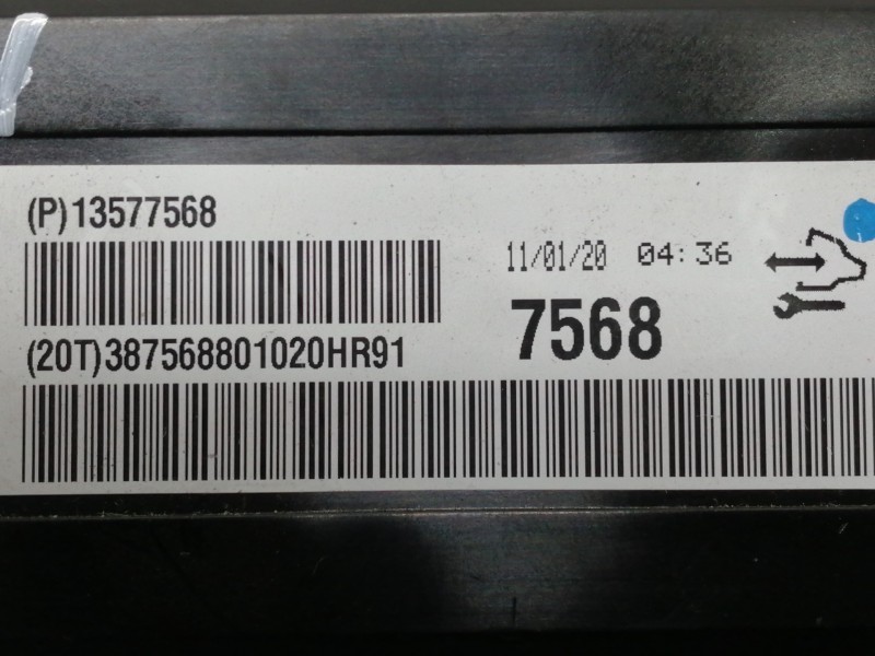 Recambio de centralita aire acondicionado para opel insignia berlina cosmo referencia OEM IAM 13577568 387568801020HR91 