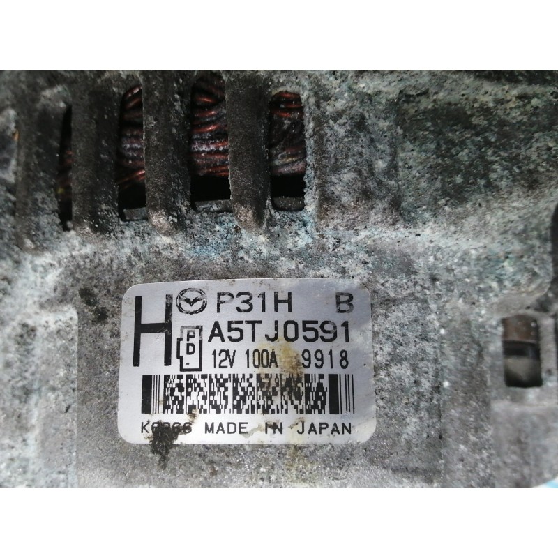 Recambio de alternador para mazda cx-3 evolution referencia OEM IAM A5TJ0591 P31H B 