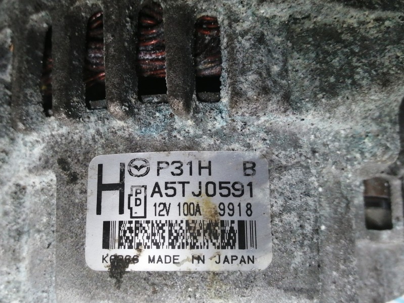 Recambio de alternador para mazda cx-3 evolution referencia OEM IAM A5TJ0591 P31H B 