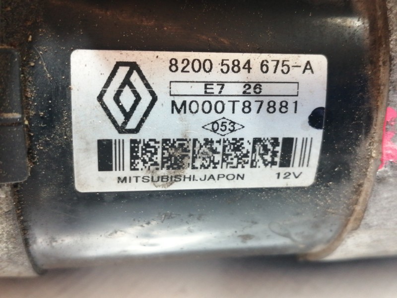 Recambio de motor arranque para renault kangoo (f/kc0) authentique referencia OEM IAM 8200584675A M000T87881 POR DELANTE