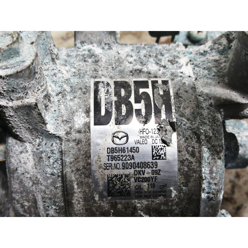 Recambio de compresor aire acondicionado para mazda cx-3 evolution referencia OEM IAM DB5H61450 T965223A 