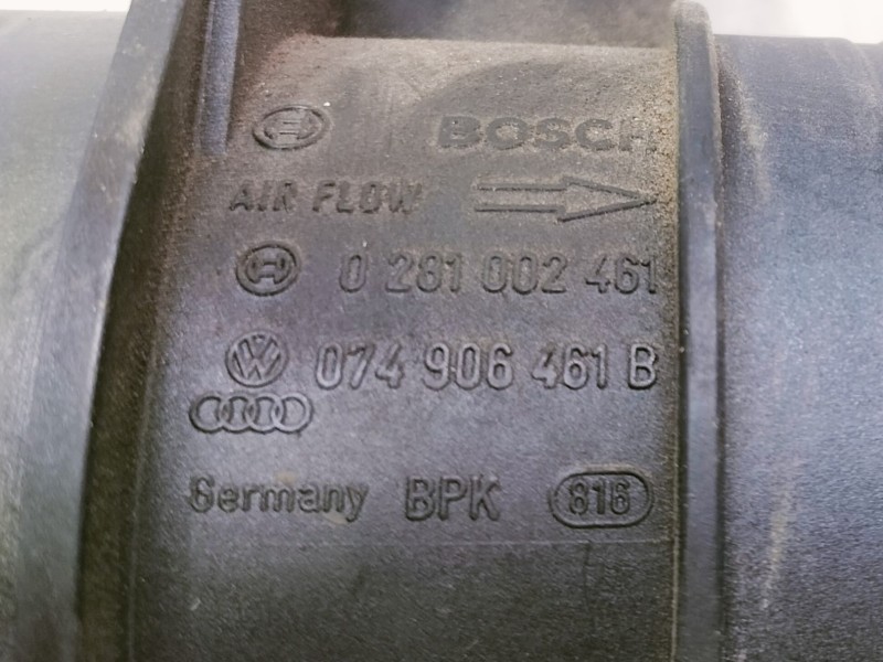 Recambio de caudalimetro para audi a3 (8p) 2.0 tdi limited edition (103kw) referencia OEM IAM 0281002461 074906461B 