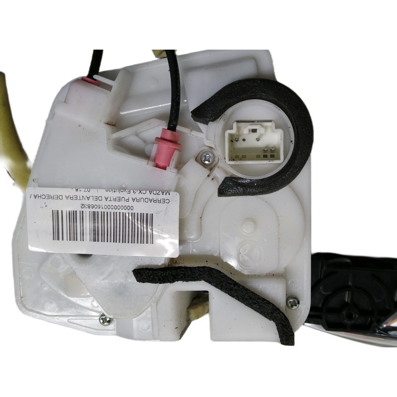 Recambio de cerradura puerta delantera derecha para mazda cx-3 evolution referencia OEM IAM D10E  4 PINS