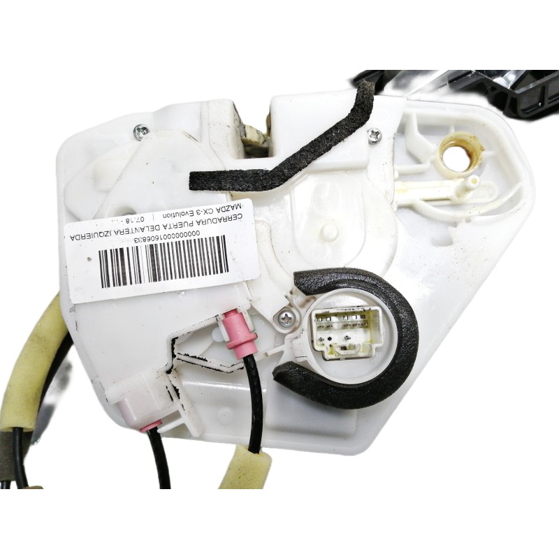 Recambio de cerradura puerta delantera izquierda para mazda cx-3 evolution referencia OEM IAM D10E  7 PINS