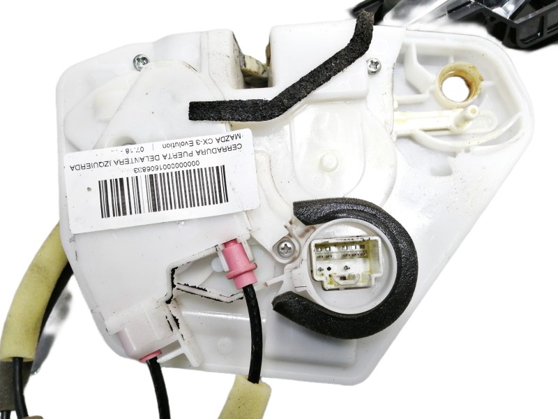 Recambio de cerradura puerta delantera izquierda para mazda cx-3 evolution referencia OEM IAM D10E  7 PINS