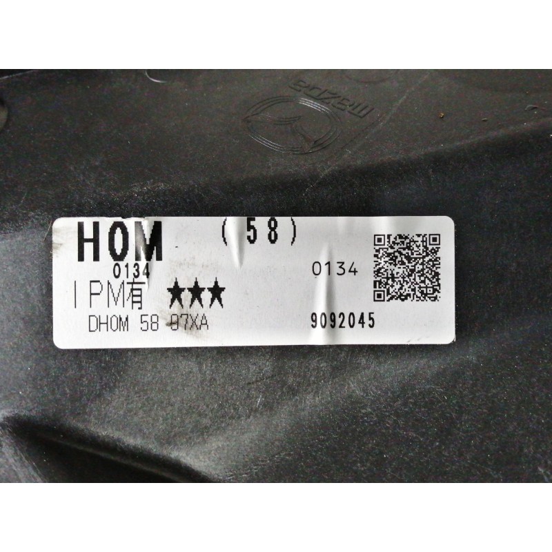 Recambio de elevalunas delantero derecho para mazda cx-3 evolution referencia OEM IAM DH0M5897XA  ELECTRICO 2 PINS