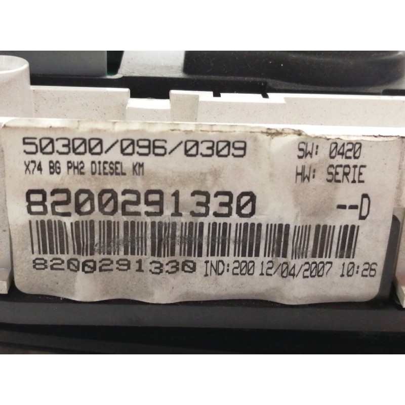 Recambio de cuadro instrumentos para renault laguna ii (bg0) authentique referencia OEM IAM 8200291330 5550009602 