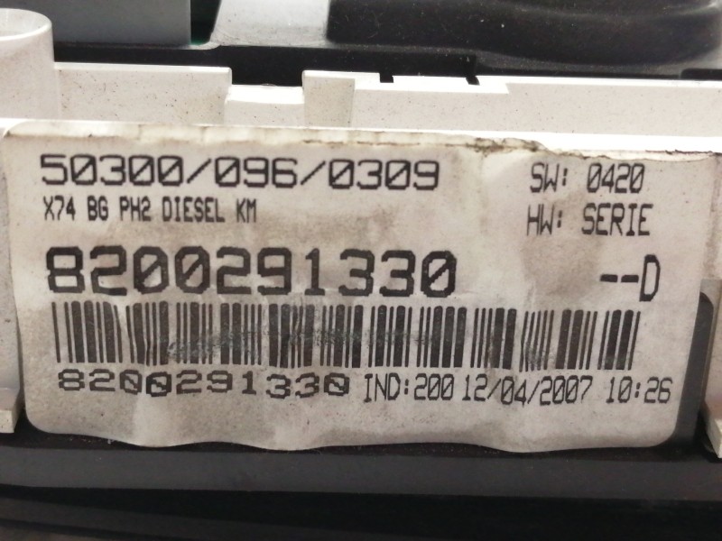 Recambio de cuadro instrumentos para renault laguna ii (bg0) authentique referencia OEM IAM 8200291330 5550009602 