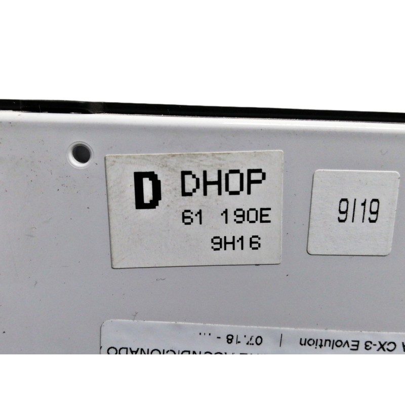 Recambio de mando calefaccion / aire acondicionado para mazda cx-3 evolution referencia OEM IAM DH0P61190E  