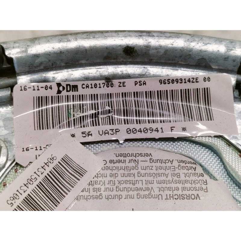 Recambio de airbag delantero izquierdo para citroën c5 berlina sx (e) referencia OEM IAM 96509314ZE CA101700ZE 