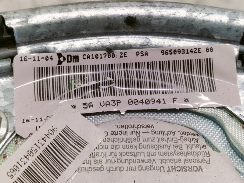 Recambio de airbag delantero izquierdo para citroën c5 berlina sx (e) referencia OEM IAM 96509314ZE CA101700ZE 
