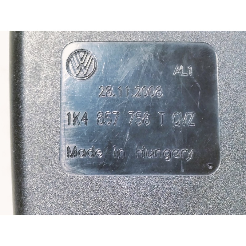 Recambio de enganche cinturon delantero derecho para volkswagen golf vi (5k1) advance referencia OEM IAM 1K4857756T  