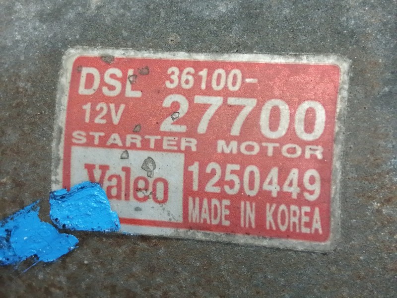 Recambio de motor arranque para kia pro_cee´d emotion referencia OEM IAM 3610027700 1250449 