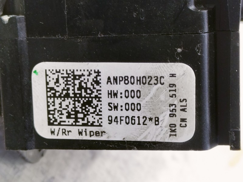 Recambio de mando limpia para volkswagen golf vi (5k1) advance referencia OEM IAM 1K0953519H ANP80H023C 