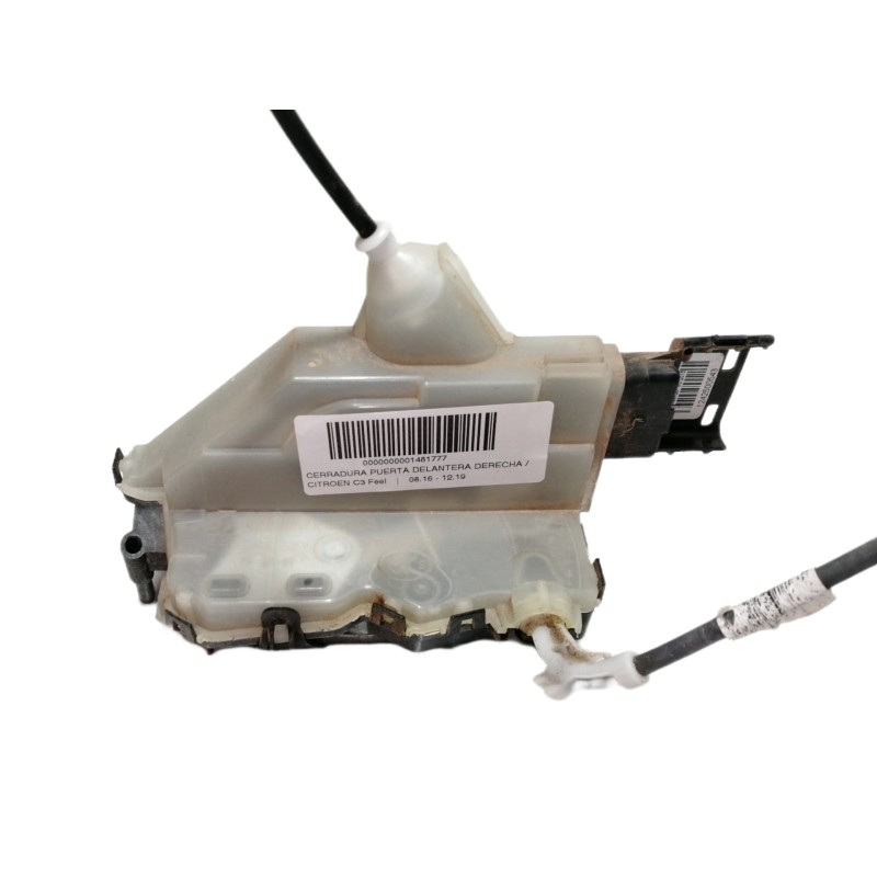 Recambio de cerradura puerta delantera derecha para citroën c3 feel referencia OEM IAM 123980 13942937 ELECTRICO / 5208A1080K7