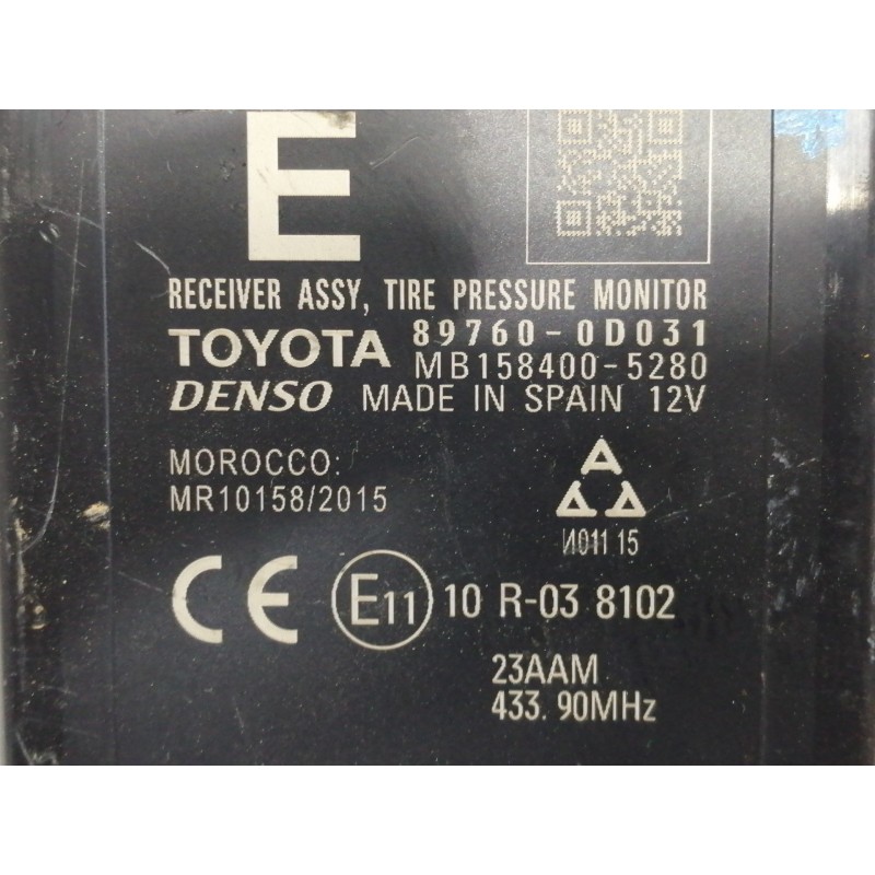 Recambio de modulo electronico para toyota yaris active referencia OEM IAM 897600D031 MB1584005280 