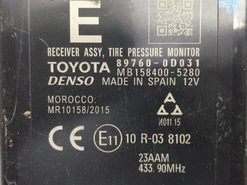 Recambio de modulo electronico para toyota yaris active referencia OEM IAM 897600D031 MB1584005280 