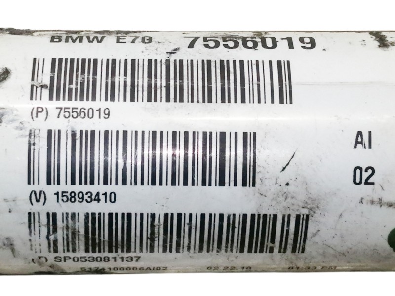 Recambio de transmision central delantera para bmw x5 (e70) xdrive30d referencia OEM IAM 7556019 15893410 SP053081137 